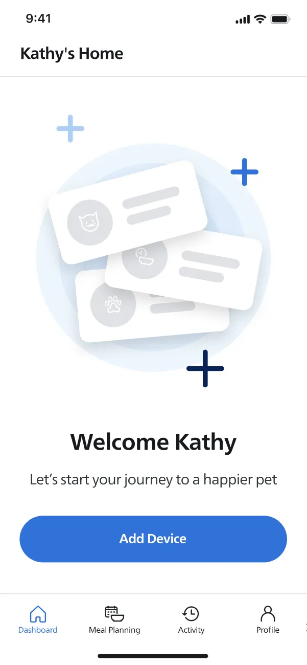 Cat feeding app features