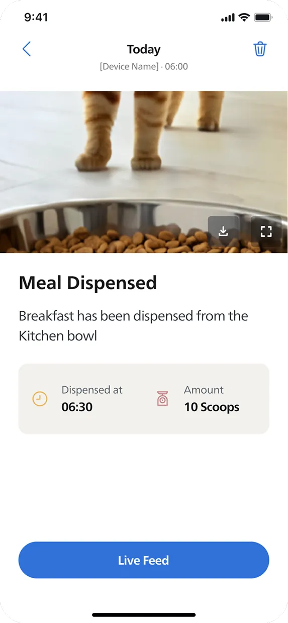 Meal planning feature